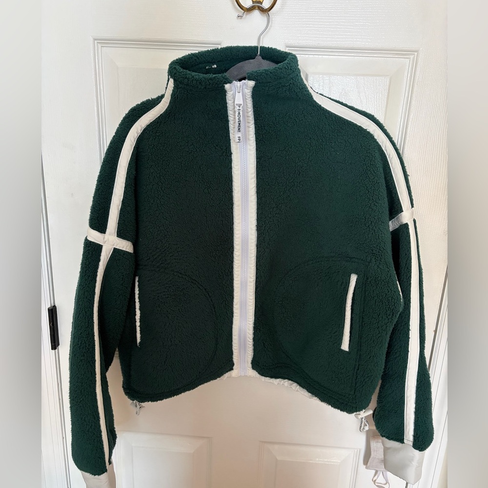 Free People Movement Green & White Fleece